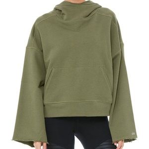 Alo Yoga Low Ley Hoodie Olive